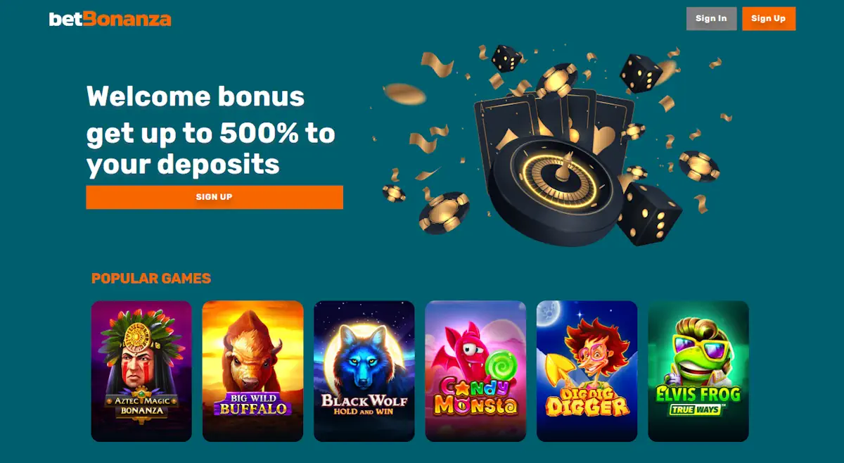 BetBonanza Casino Screenshot